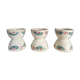 Set de 3 coquetiers en faïence vers 1900
