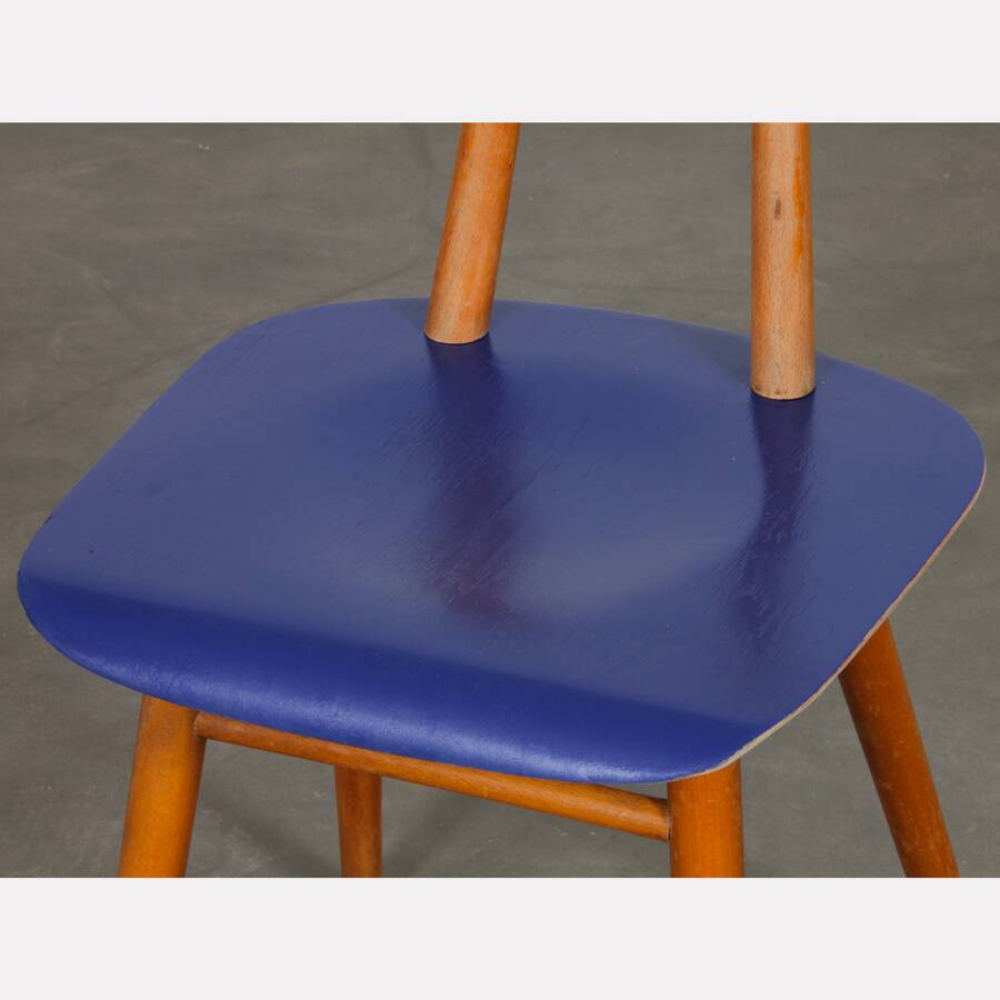 Vintage wooden chair produced by Ton, 1960s