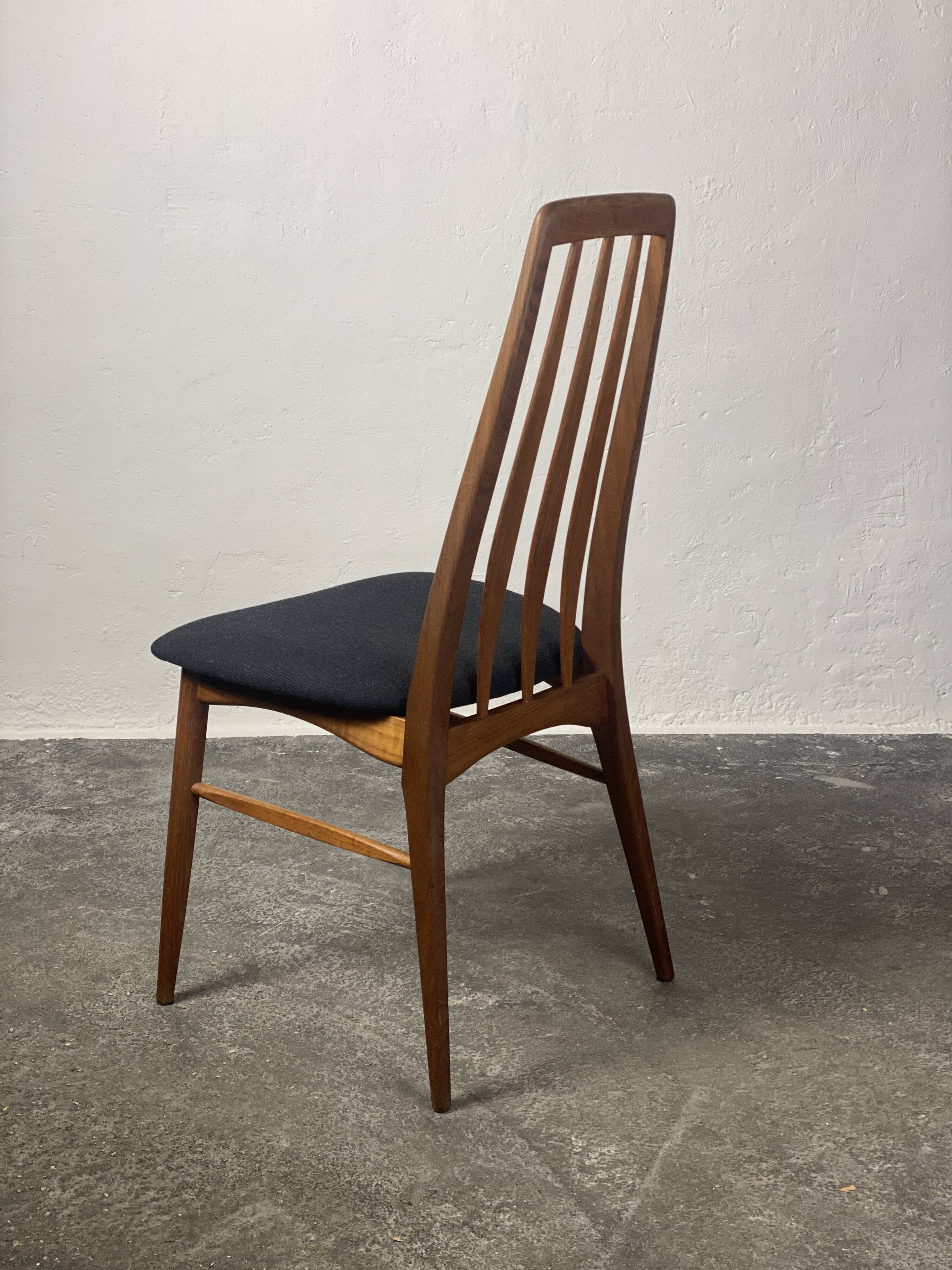 Scandinavian Eva chair by Niels Koefoed, fabric, 1964