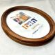 Oval wooden frame b+h