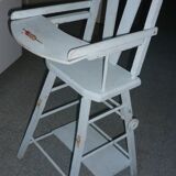 Vintage doll blue high chair