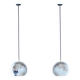 Mid - Century Modern Eye Ball Reggiani Pendant, Italy, Set of two
