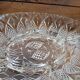 Vintage glass aperitif plate France