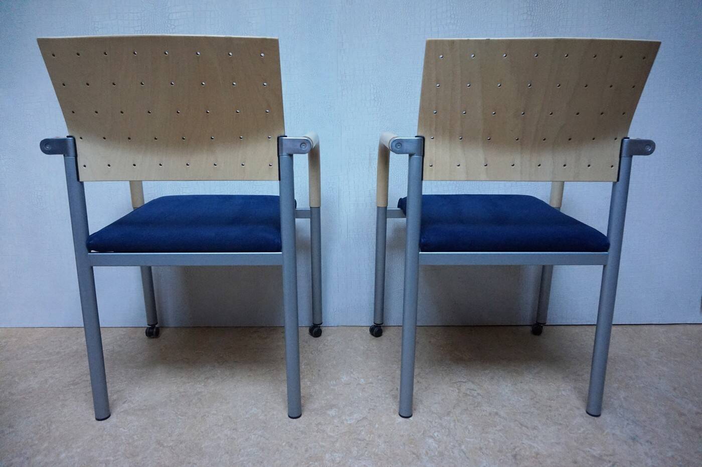 Set of 5 dining or conference chairs by Wiesner Hager and designed by Arge2