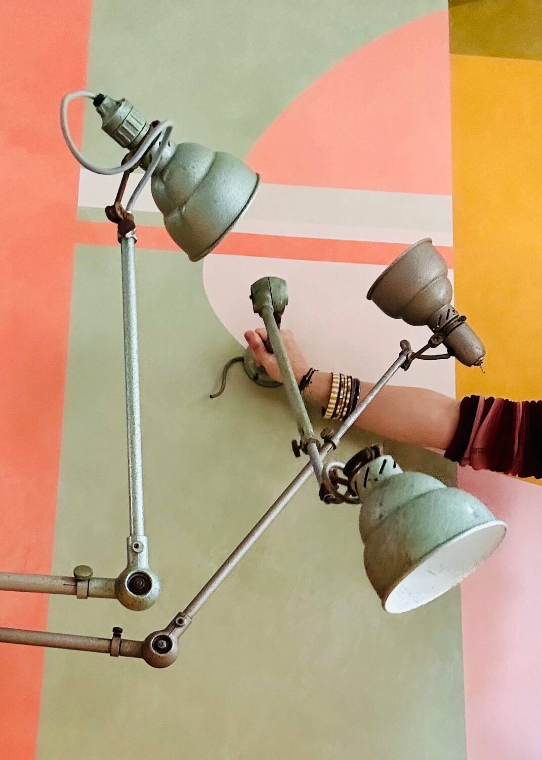 Industrial workshop wall lights
