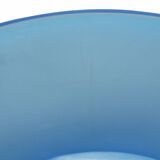 Paire de vases en satin bleu, verre de Murano vintage