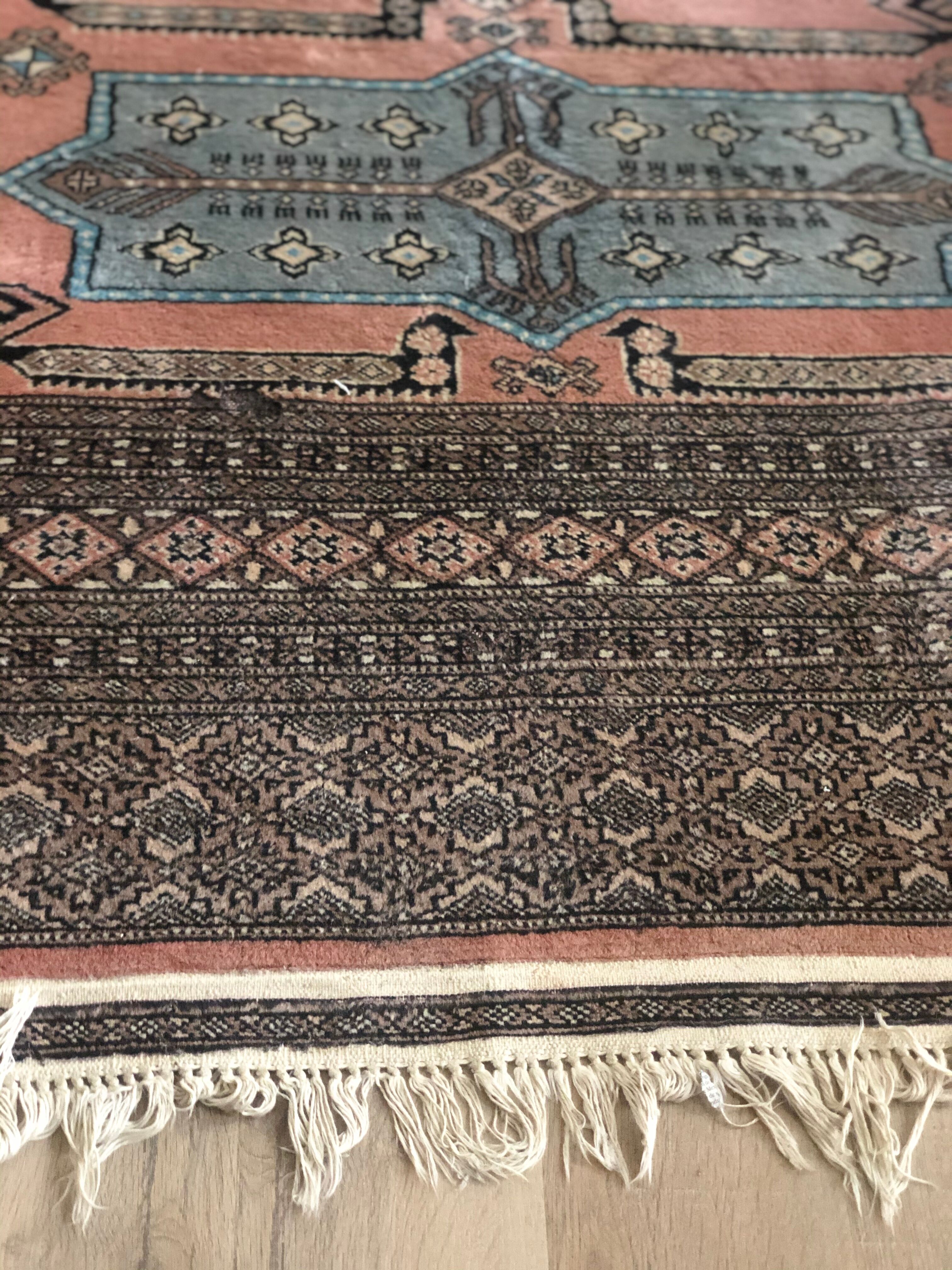 Vintage wool oriental rug - 245x157cm