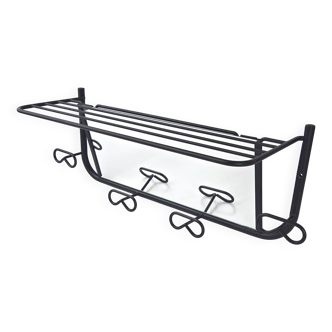 Vintage 1950s coat rack & mirror