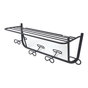 Vintage 1950s coat rack & mirror