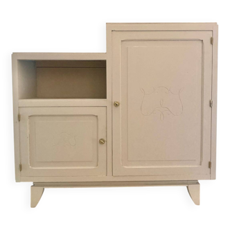Asymmetrical Art Deco chest of drawers