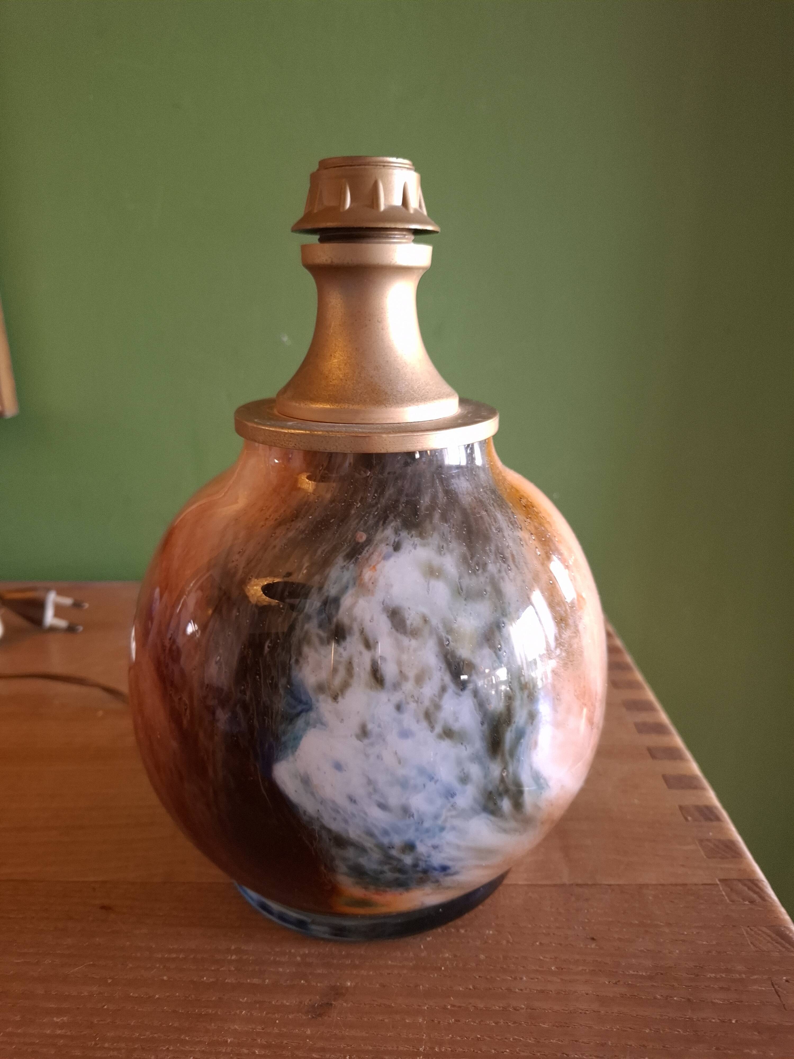 Murano blown glass lamp base