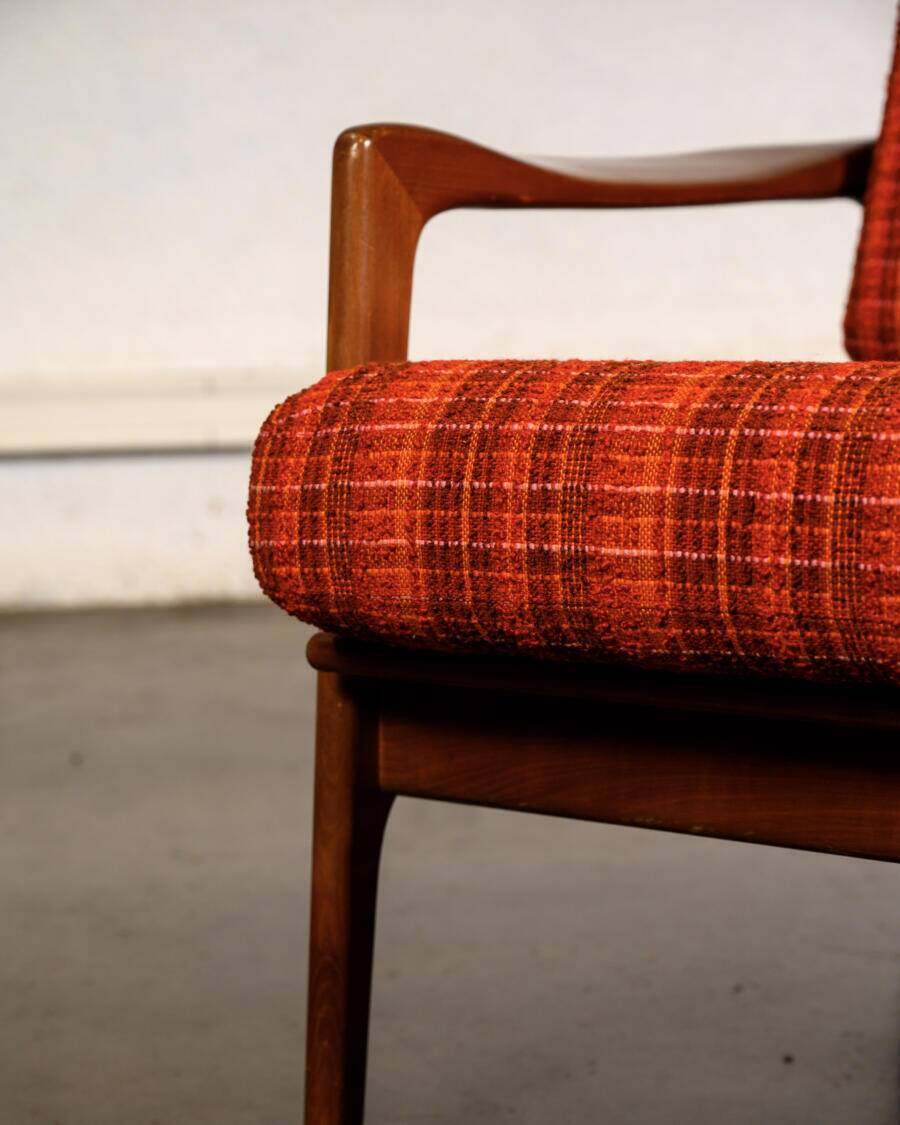 Scandinavian two-seater bench