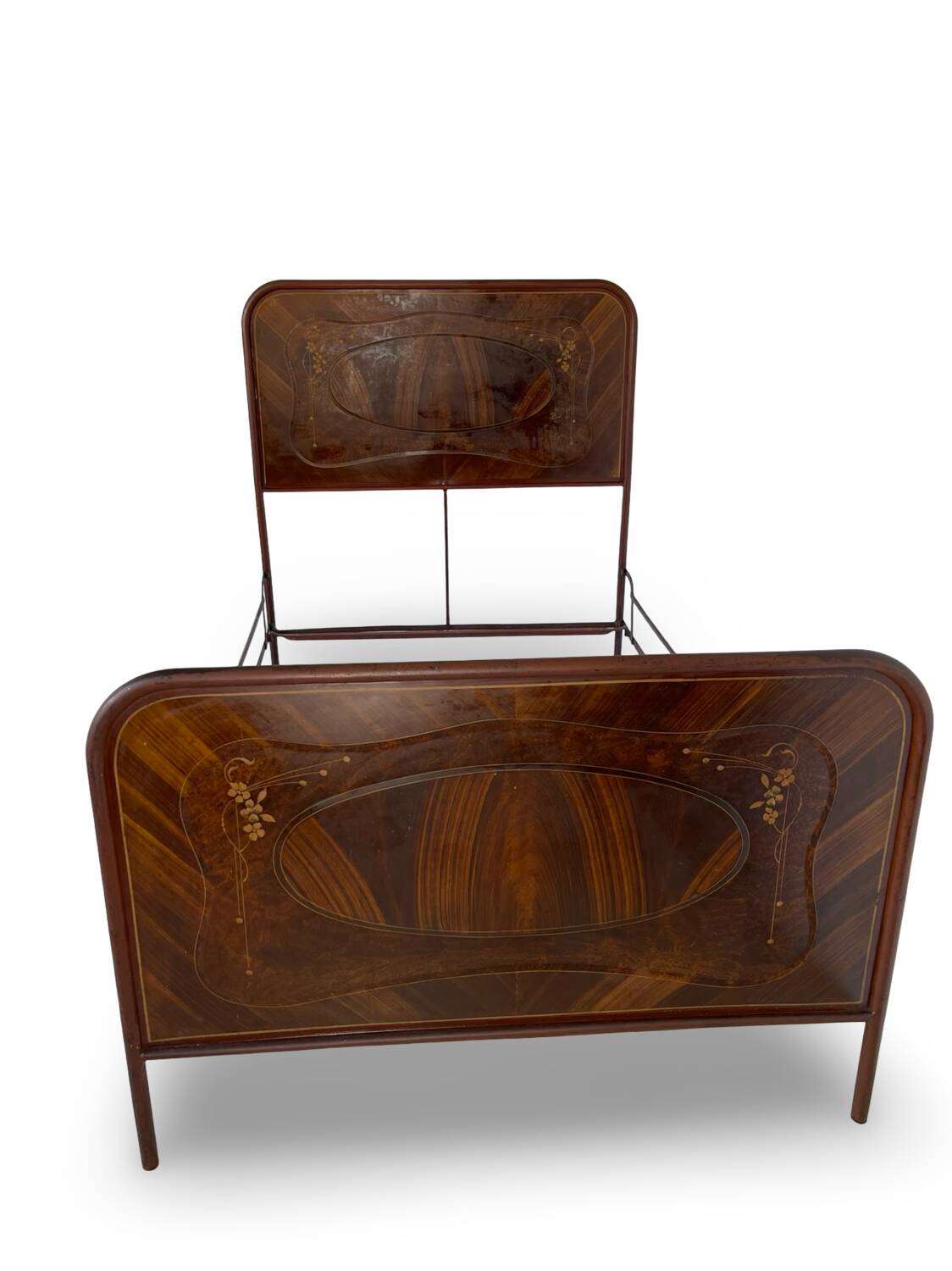 Cadre de lit Art déco italien une place et demie, 1925