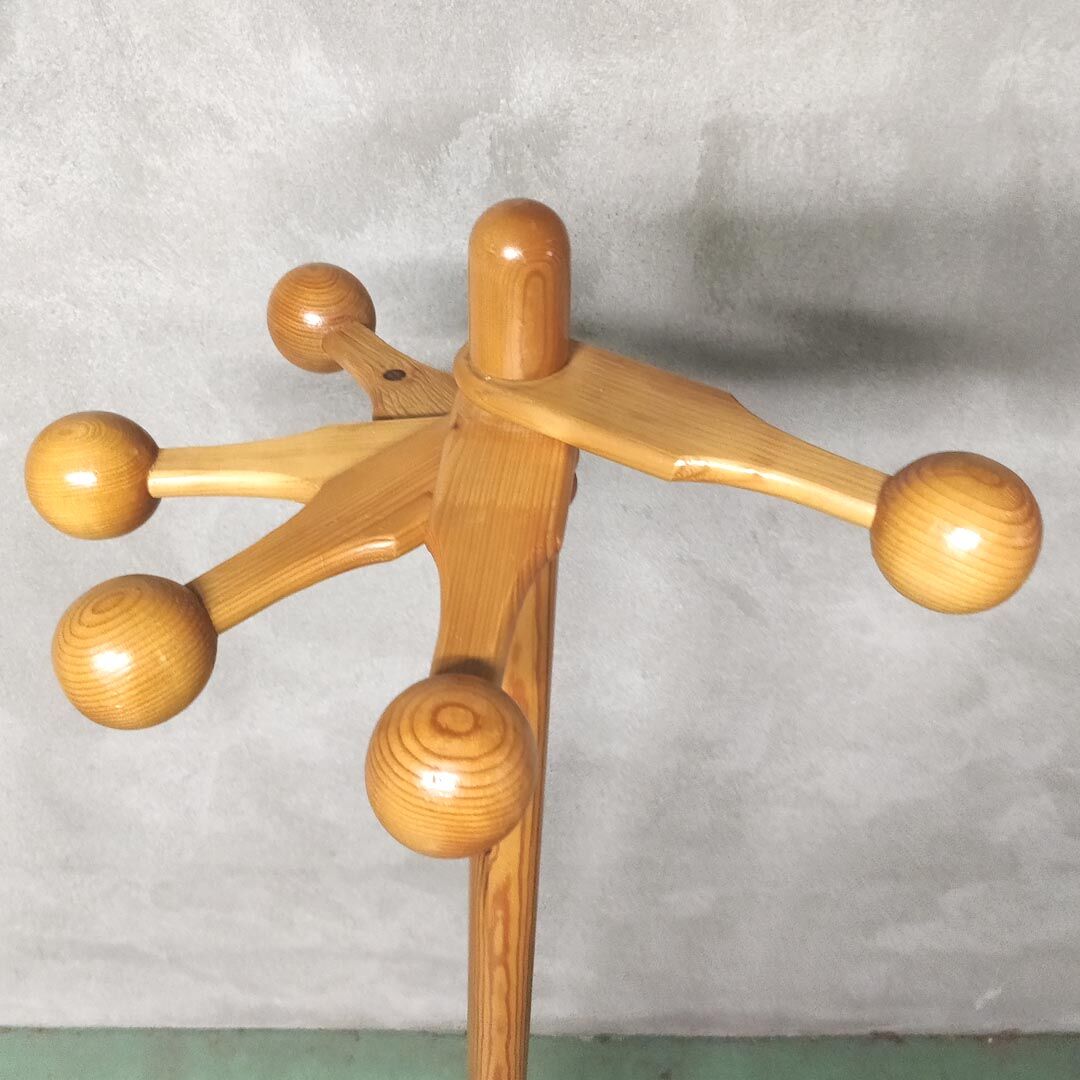 Door coats on foot 5 patères orientable wooden balls