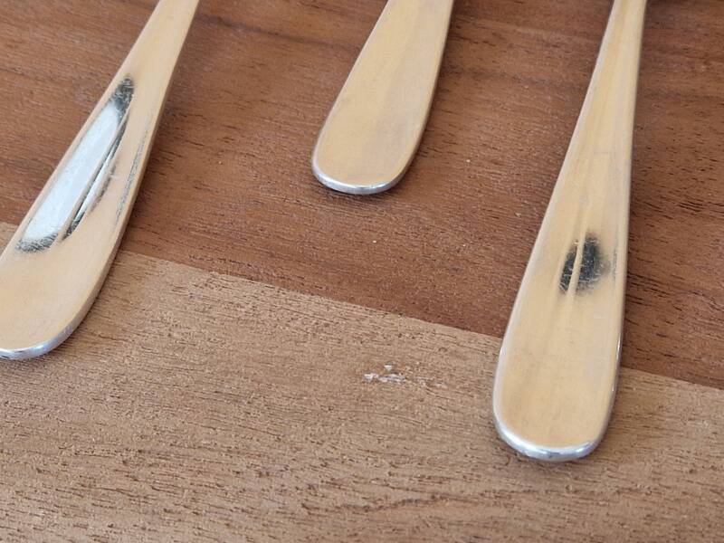 6 cuillères de table Christofle modèle Dax en métal argenté