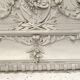 Decorative panel or top of door in wood and patinated stucco 19th century