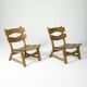 Paire de chaises brutalistes en chêne par Dittmann & Co pour Awa Radbound, 1960s