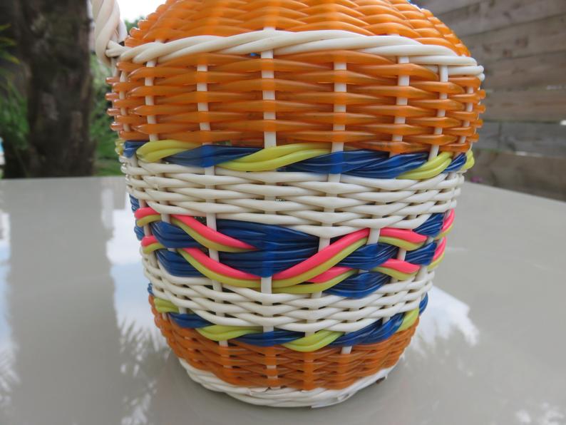 Viresa scoubidou bottle 60 70s