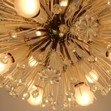 Chandelier autrichien du milieu du siècle emil stejnar pissenlit lumière spoutnik rupert nikoll 1950s