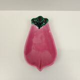 Pink and green serving dish Vallauris