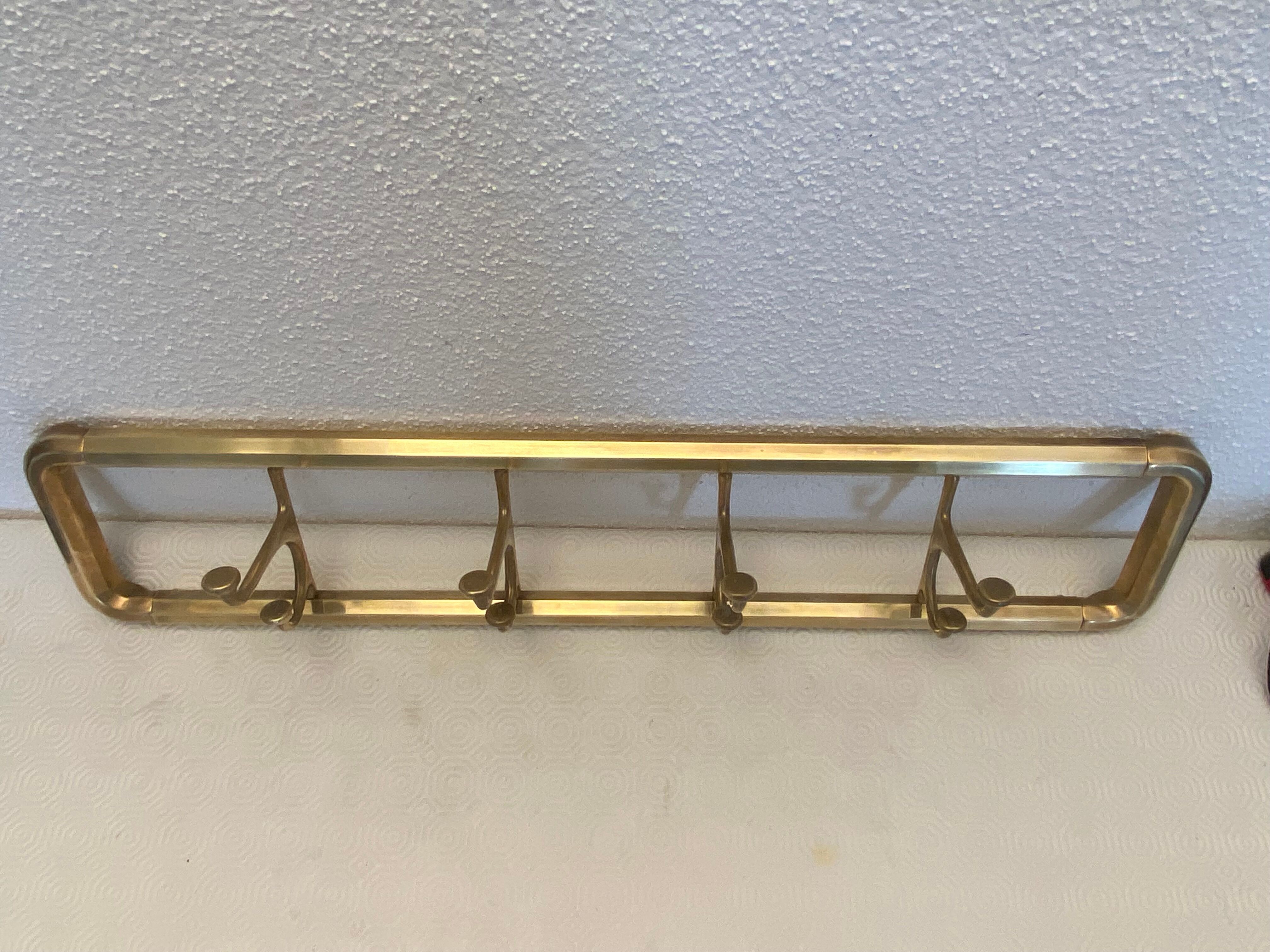 Coat rack in Vintage brass 1930