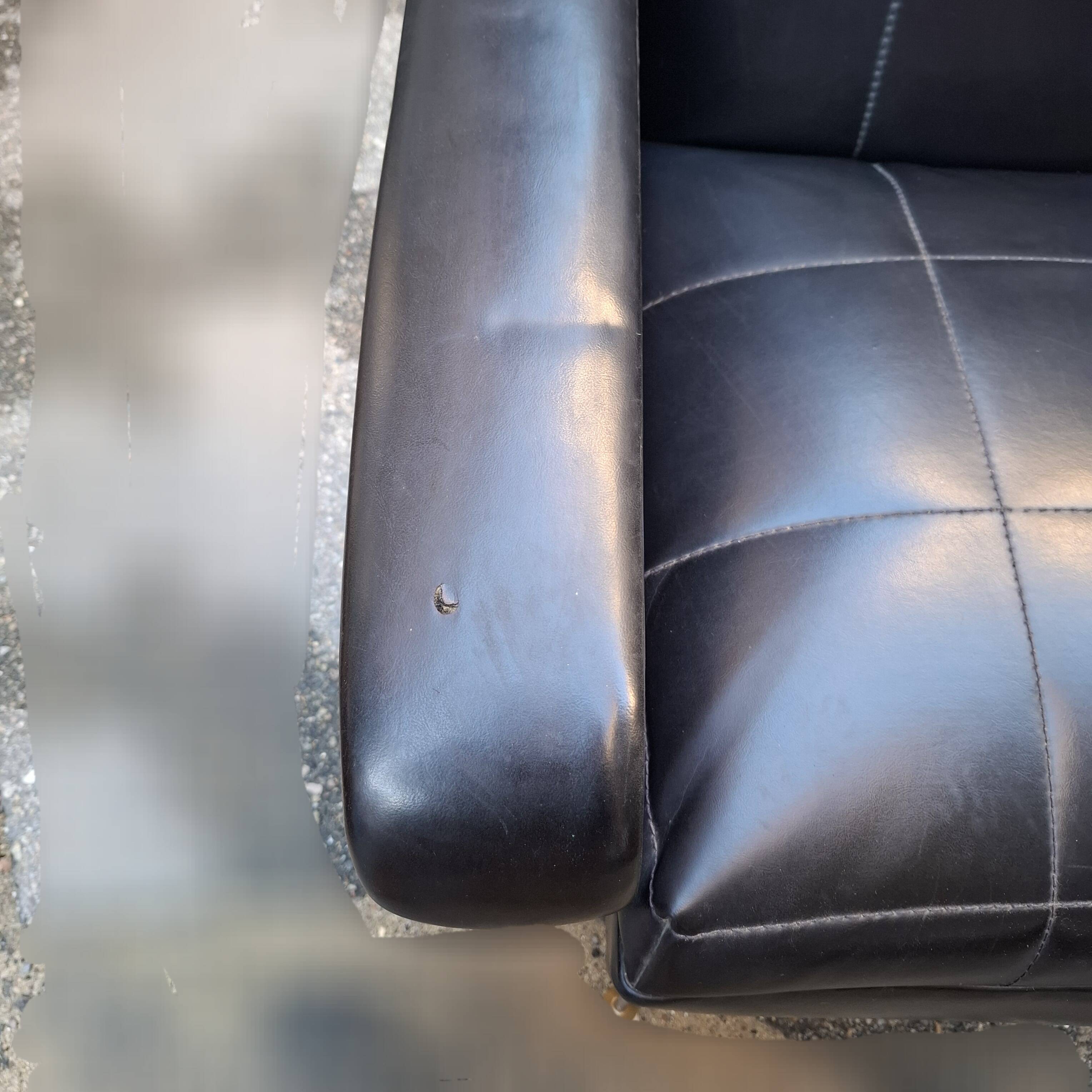 Set of 2 black Erton armchairs