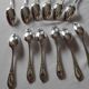 12 silver-plated dessert spoons by Félix Frères
