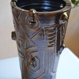 Vase sculpture from the artist residencies at the Ravel pottery workshop.