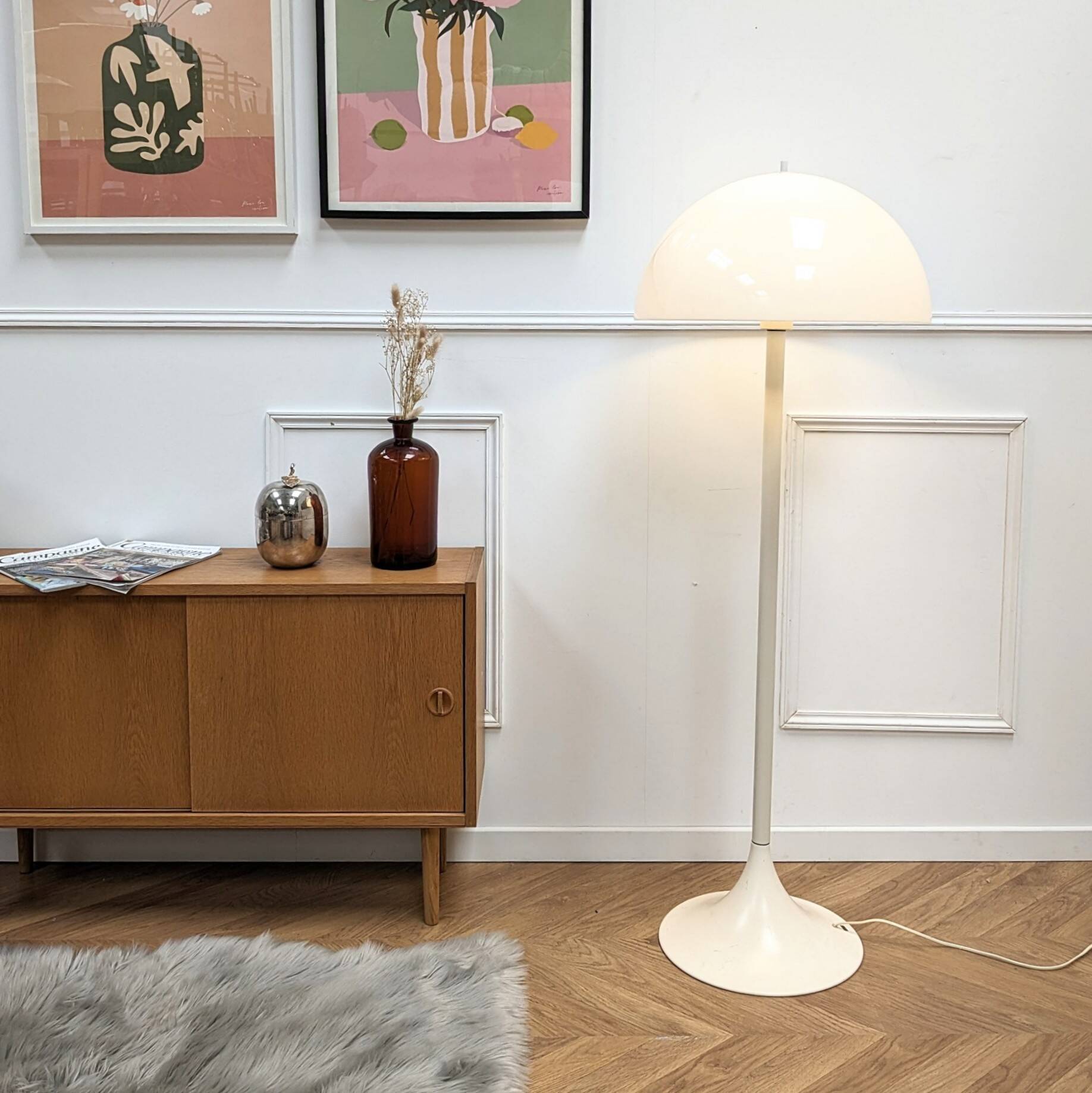 Danish mushroom floor lamp from the 70s