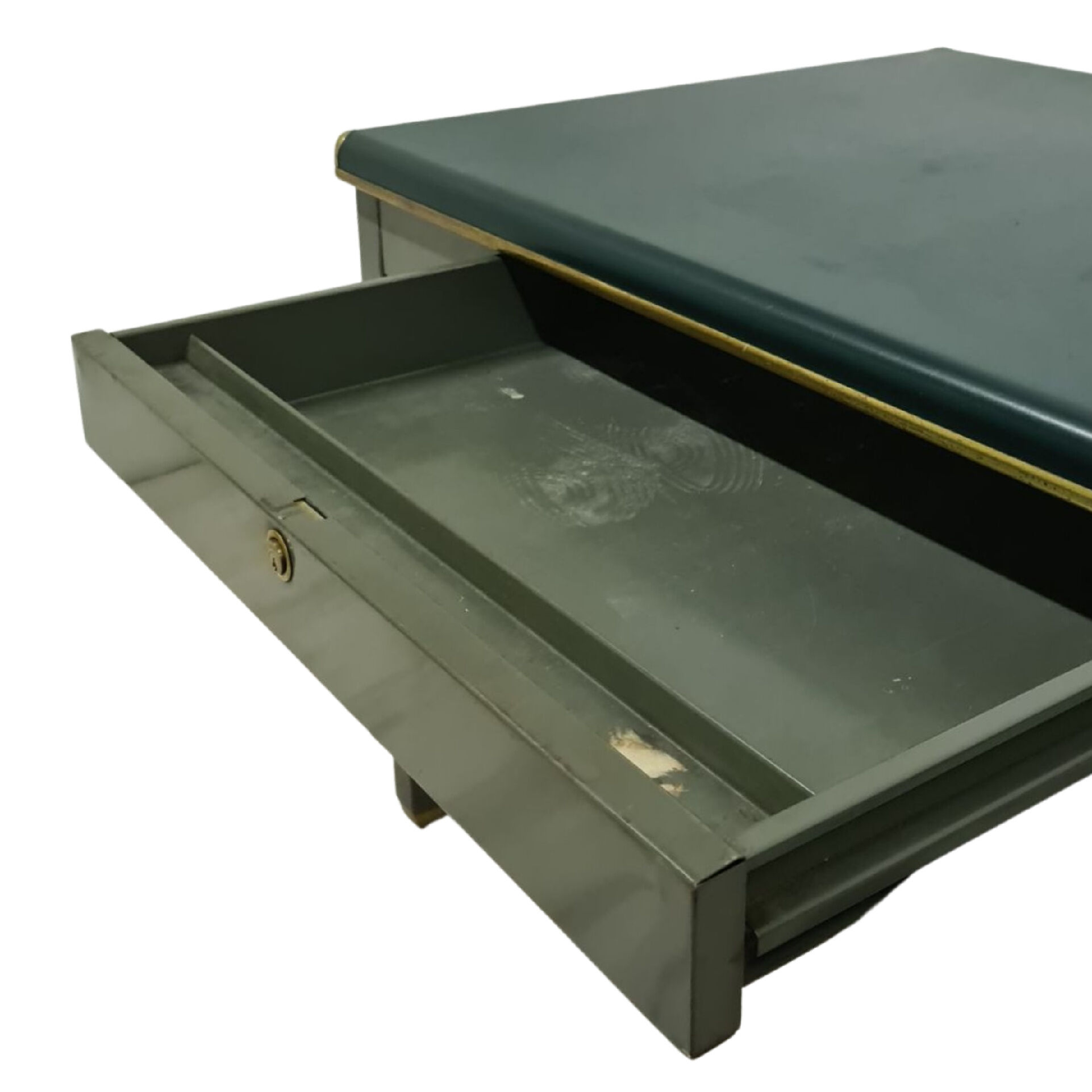 Mid century metal writing desk by TDS Sclessin, Belgium 1950s