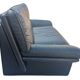 Vintage black leather sofa, 2 seater, Nicoletti Salotti