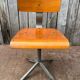 Vintage industrial workshop stool, height adjustable, 1960s.