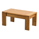 Table basse en pin Les Arcs, circa 1970