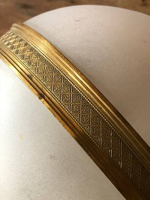 Vintage pendant light, frosted glass ball pendant light, ceiling lamp, chandelier