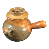 Old daubière Foucard Jourdan Vallauris glazed terracotta Provencal pottery