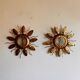 Wall light, ceiling light sun, mid-20th century