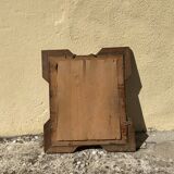 Miroir ancien bois doré sculpté format à suspendre