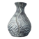 Vintage engraved ceramic soliflore vase