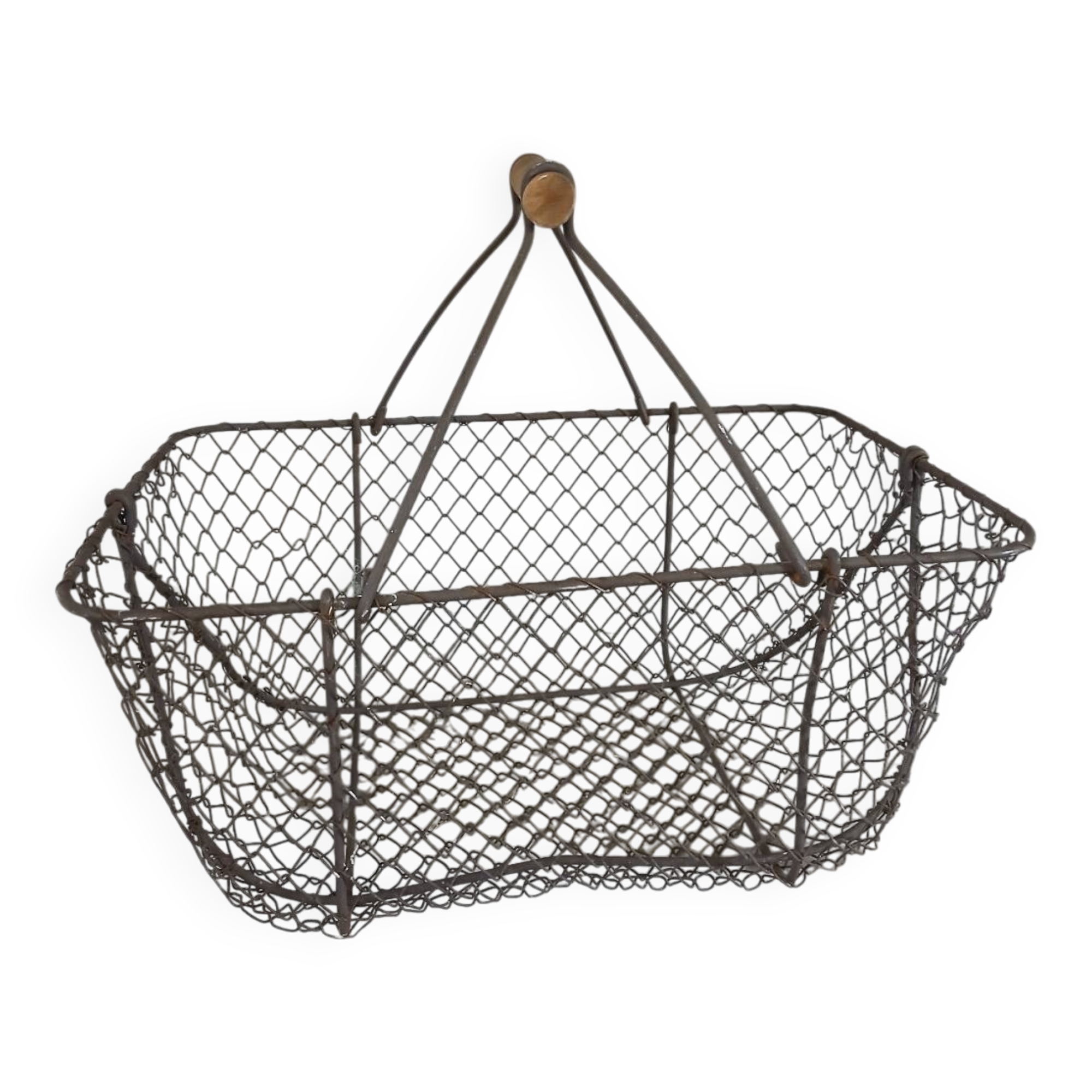 Old metal basket