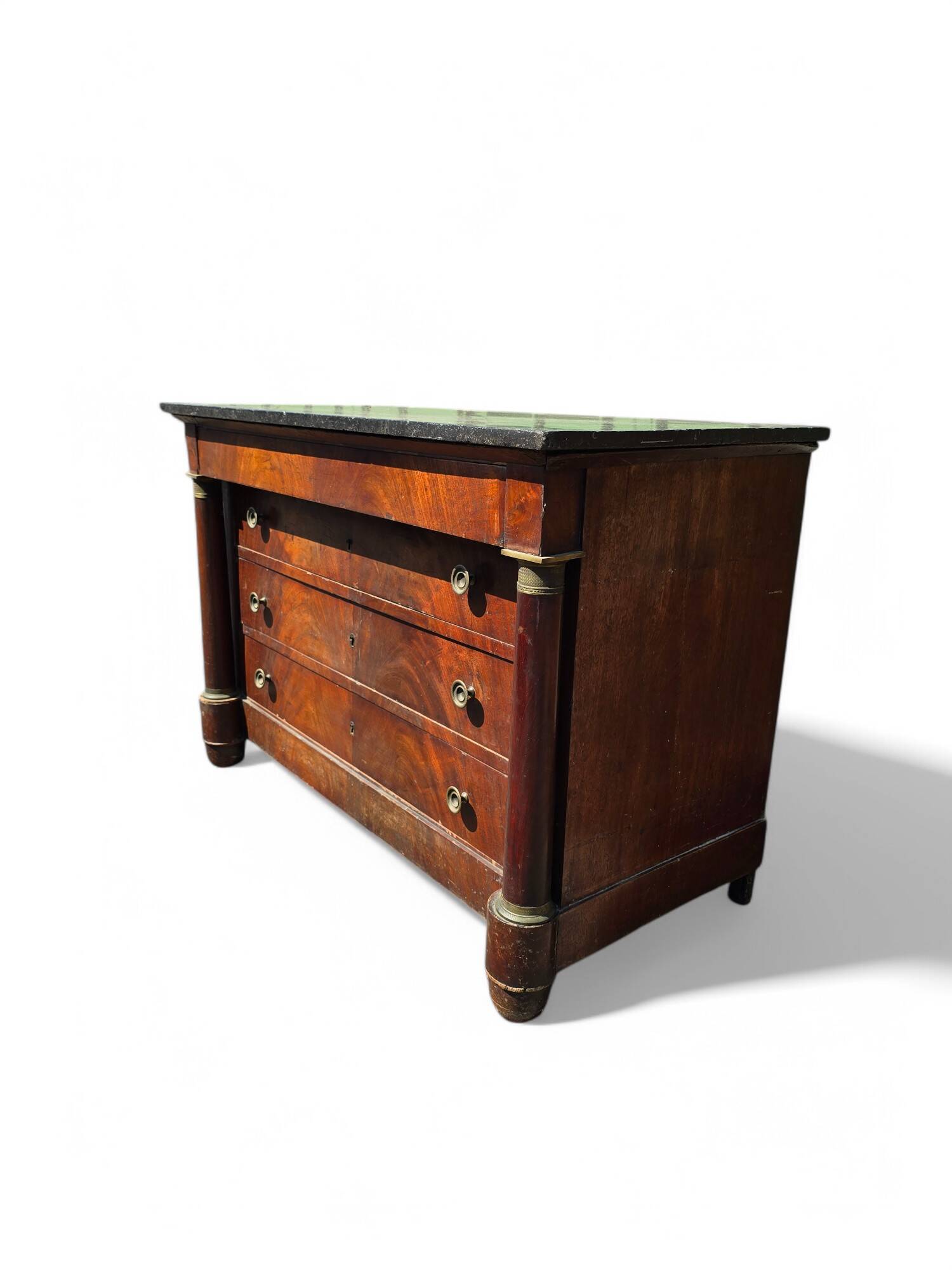 Commode Empire en acajou