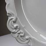 Large serving dish in fine white Limoges porcelain, vintage/antique.