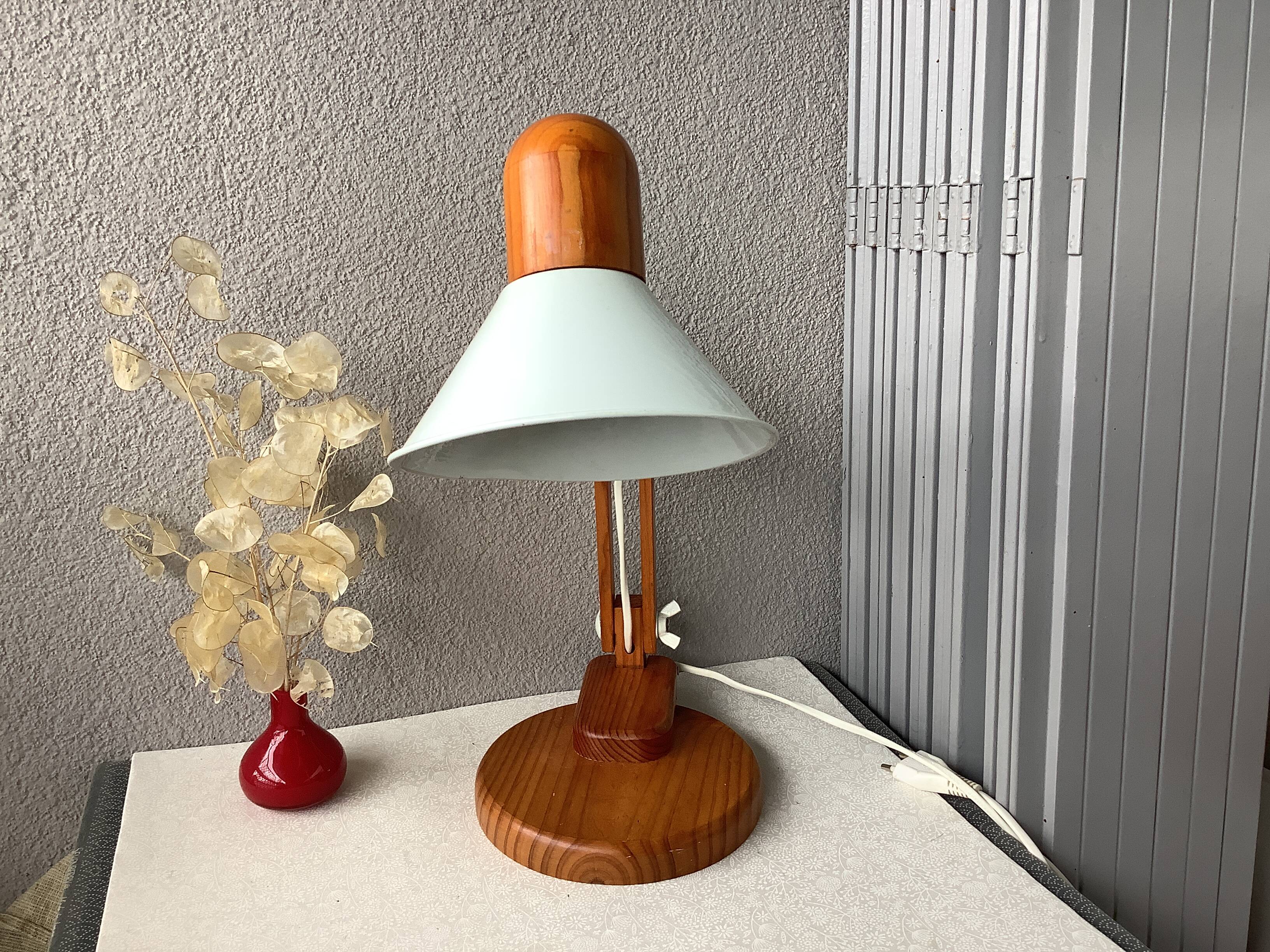 Danish vintage 70' pine lamp