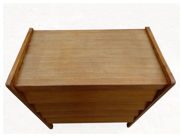 Vintage wooden chest of drawers 1950s