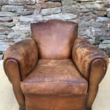 Leather club armchair 1930