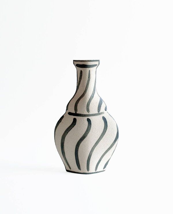 Vase En Céramique ‘Morandi Vase - Black’