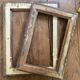 Lot 4 old wooden frames.