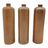 Three stoneware bottles