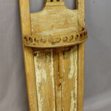 Cracked and whitewashed wood wall console
