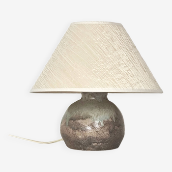 Glazed earthenware lamp
