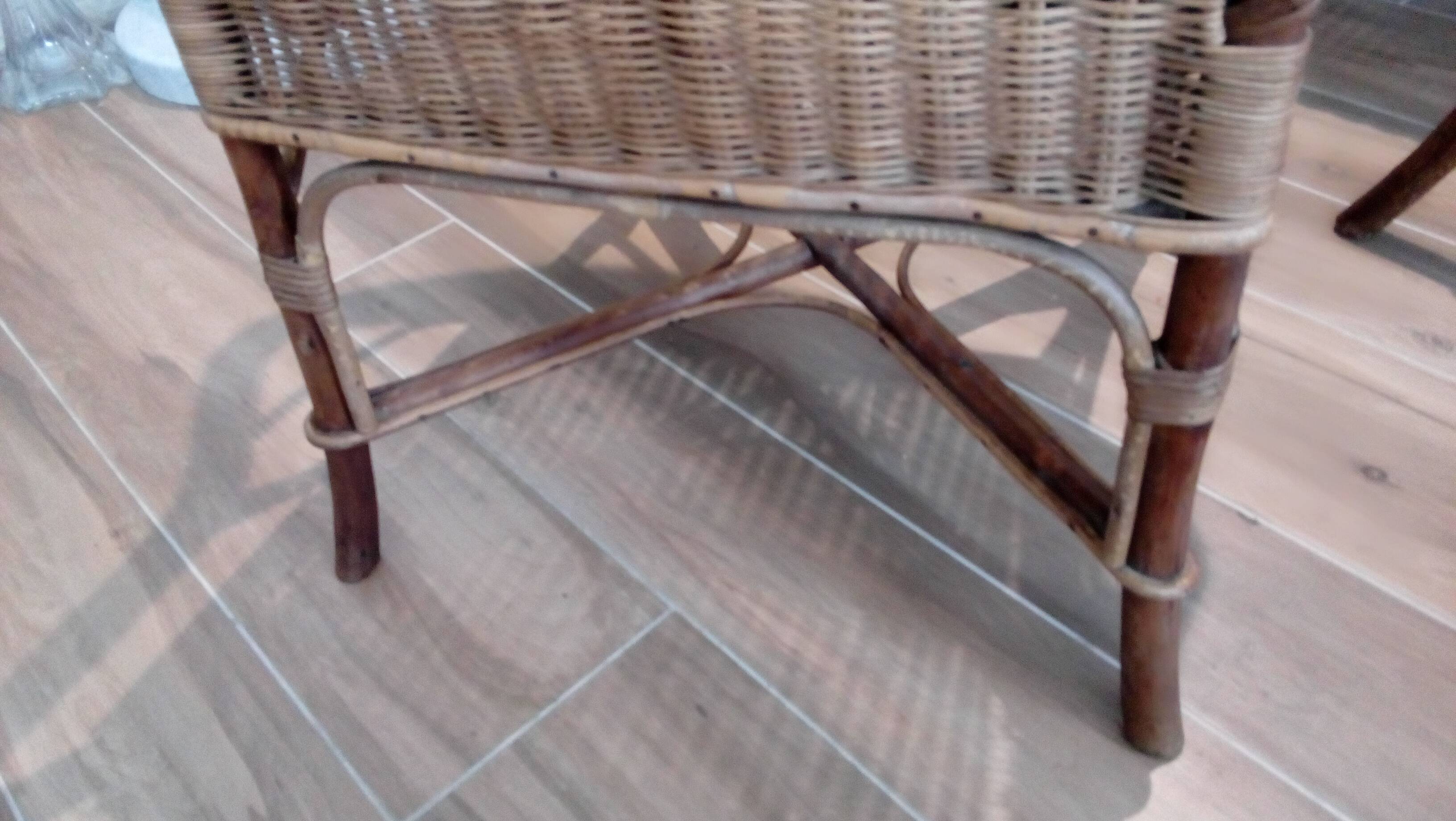 Rattan wicker garden salon rattan year 60